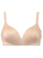 恋するブラ　背中スムース　ノンワイヤーブラジャー466/ベージュ