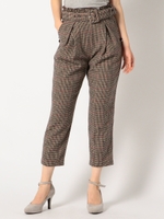 ウィンターチドリテーパードパンツ/茶系