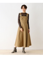 ショルダーバックルワンピース/ベージュ(052)