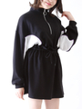 WEGO/配色ドロストワンピース