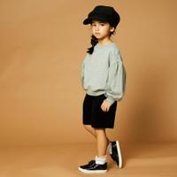 【20%OFF】ボリューム袖肩落ち裏毛トレーナー