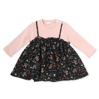 【20%OFF】レイヤード風裏起毛チュニックトレーナー