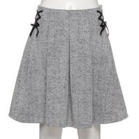 【30%OFF】サイドレースアップヘリンボーン調スカート