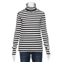 【30%OFF】タートルネックテレコTシャツ