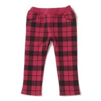 【30%OFF】チェック裏起毛ストレッチパンツ