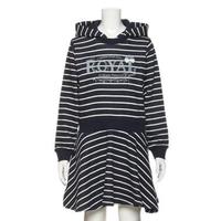 【40%OFF】【オンライン限定】ボーダー柄裏毛ワンピース