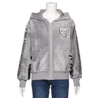 【50%OFF】シャギーレースアップジップアップパーカー