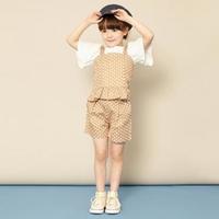 【50%OFF】ドット柄ビスチェ×ショートパンツセット