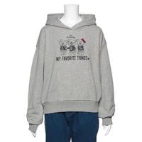 【50%OFF】袖シャーリング裏毛パーカー