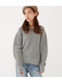 スタンダードカラーニットTOPS/T.GRY