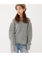 スタンダードカラーニットTOPS/T.GRY