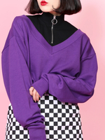 WC/ZIPレイヤードスウェット