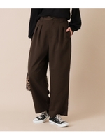 2WAYタックワイドパンツ/ブラウン(015)