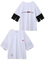 BACK LOGO POCKET TOP/ホワイト