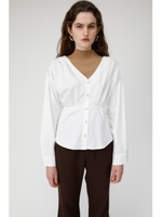 BACK TWIST ブラウス/WHT