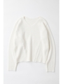 BOATNECK 2WAY KNIT トップス/O/WHT1