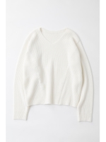 BOATNECK 2WAY KNIT トップス/O/WHT1