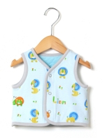 Boys ライン柄リバーシブルベスト/サックス