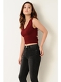 BツイストKタンクTOP/BORDEAUX