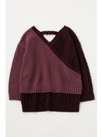 CABLE LAYERED ニット/PUR