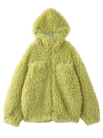 CURLY FUR COAT/ライトグリーン
