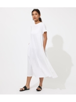 CUT FLARE MAXI ONEPIECE/O/WHT1