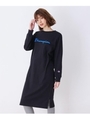 Champion カラーロゴコットンワンピース/ブラック(019)