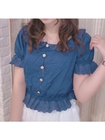 DR cotton baby TOPS/ネイビー