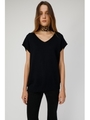 HALF SLEEVE RC ニット/BLK