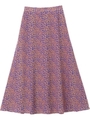 LEOPARD FLARE SKIRT/ベージュ