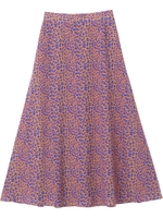 LEOPARD FLARE SKIRT/ベージュ