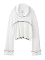 LETTUCE EDGE KNIT TOP/ホワイト