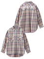 LOGO PLAID BIG SHIRT/ライトブルー