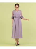 Luxe brille レースふらし風ワンピース/ライトパープル(081)