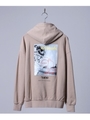 MARK GONZALES×tk.TAKEO KIKUCHI 別注プリントオーバーサイズパーカー/マークゴンザレス/ライトベージュ(051)