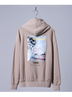 MARK GONZALES×tk.TAKEO KIKUCHI 別注プリントオーバーサイズパーカー/マークゴンザレス/ライトベージュ(051)