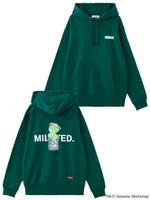 MILKFED. x SESAME STREET SWEAT HOODIE OSCAR/グリーン