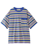 MULTI STRIPE S/S TEE/ブルー