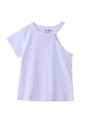 ONE-SHOULDER S/S TEE/ホワイト