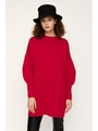 PUFF SLEEVE HG LOOSE OP/RED