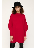 PUFF SLEEVE HG LOOSE OP/RED