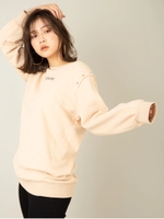 Popteenコラボ 肩スリットプルオーバー/ベージュ