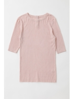 SHELL BUTTON RIB KNIT Tシャツ/L/PNK1