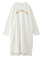 SIDE SLIT SWEAT DRESS/ホワイト