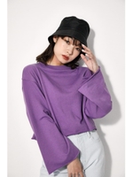SLEEVE CUT OFF SW TOPS/L/PUR1