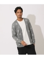 STAR PATTERN CARDIGAN/柄T.GRY5