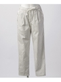STRIPE SEMIWIDE STRETCH PT/ホワイト