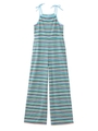 STRIPED CAMI ALL IN ONE/ライトブルー