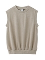 SWEAT TANK TOP/ベージュ