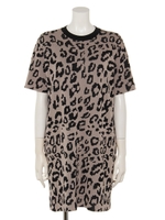 SWING レオパードジャガード ドライタッチTOP/ベージュ